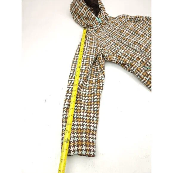 Burton Hounds tooth Hooded Ski Snowboard Jacket Womens Size Extra Small XS - Picture 4 of 9
